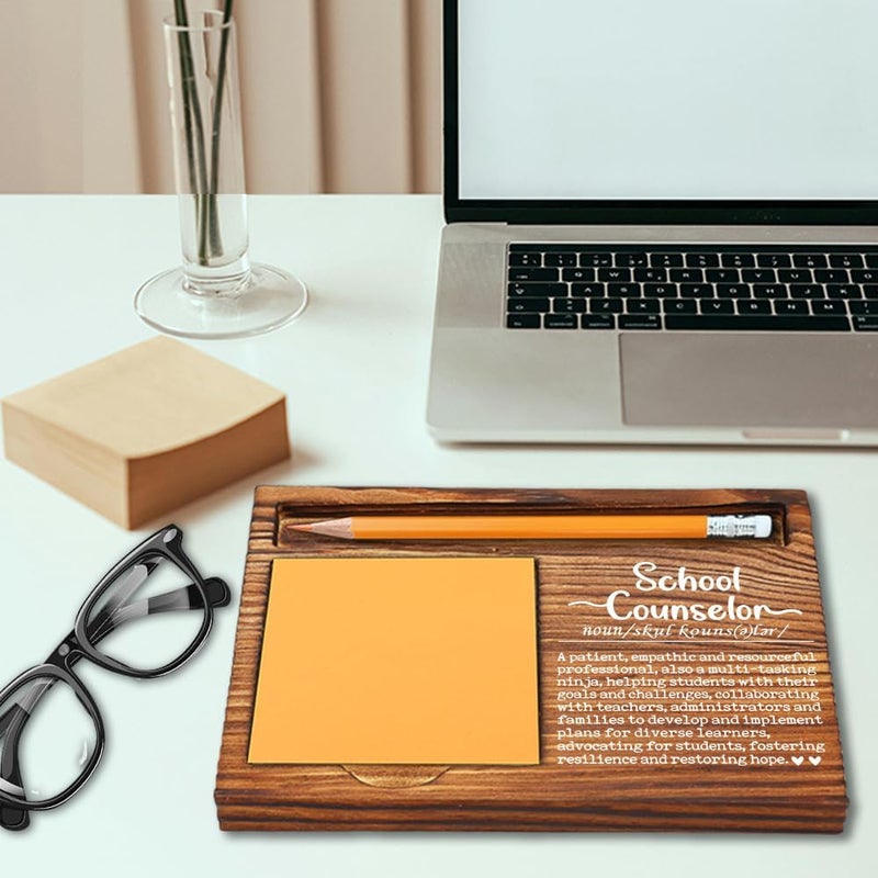 MFOMFO School Counselor Gifts, Thank You Appreciation Gifts for School Counselor, Perfect for Appreciation Birthday White Elephant or End of Year Recognition Self-Stick Note Pad Holders-LBB13 - Image 3